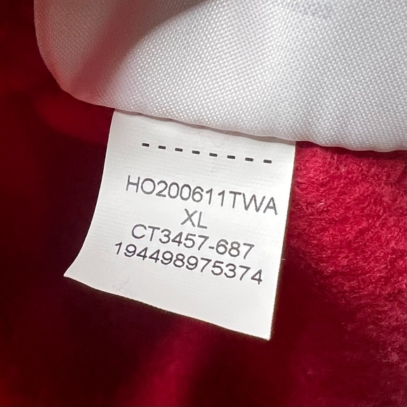 Nike Jordan 1 Jumpan Holiday Pullover Hoodie in Red - Picture 6 of 6